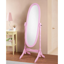 Pink full top length mirror